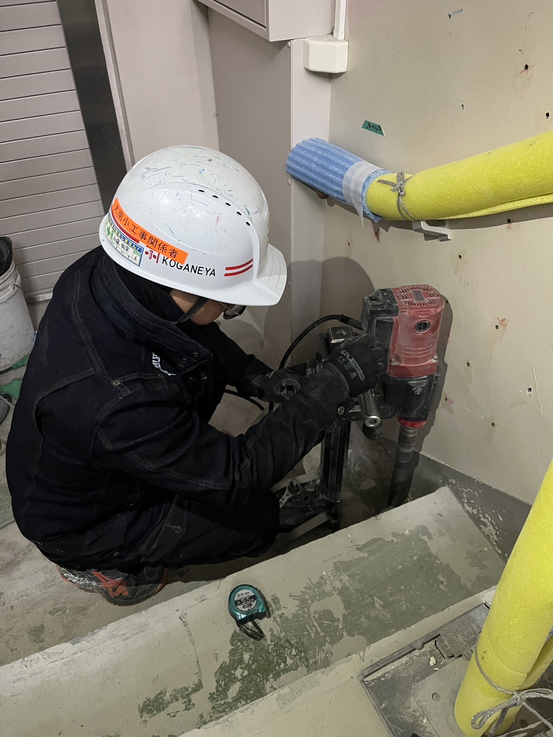 コア抜き施工完了1