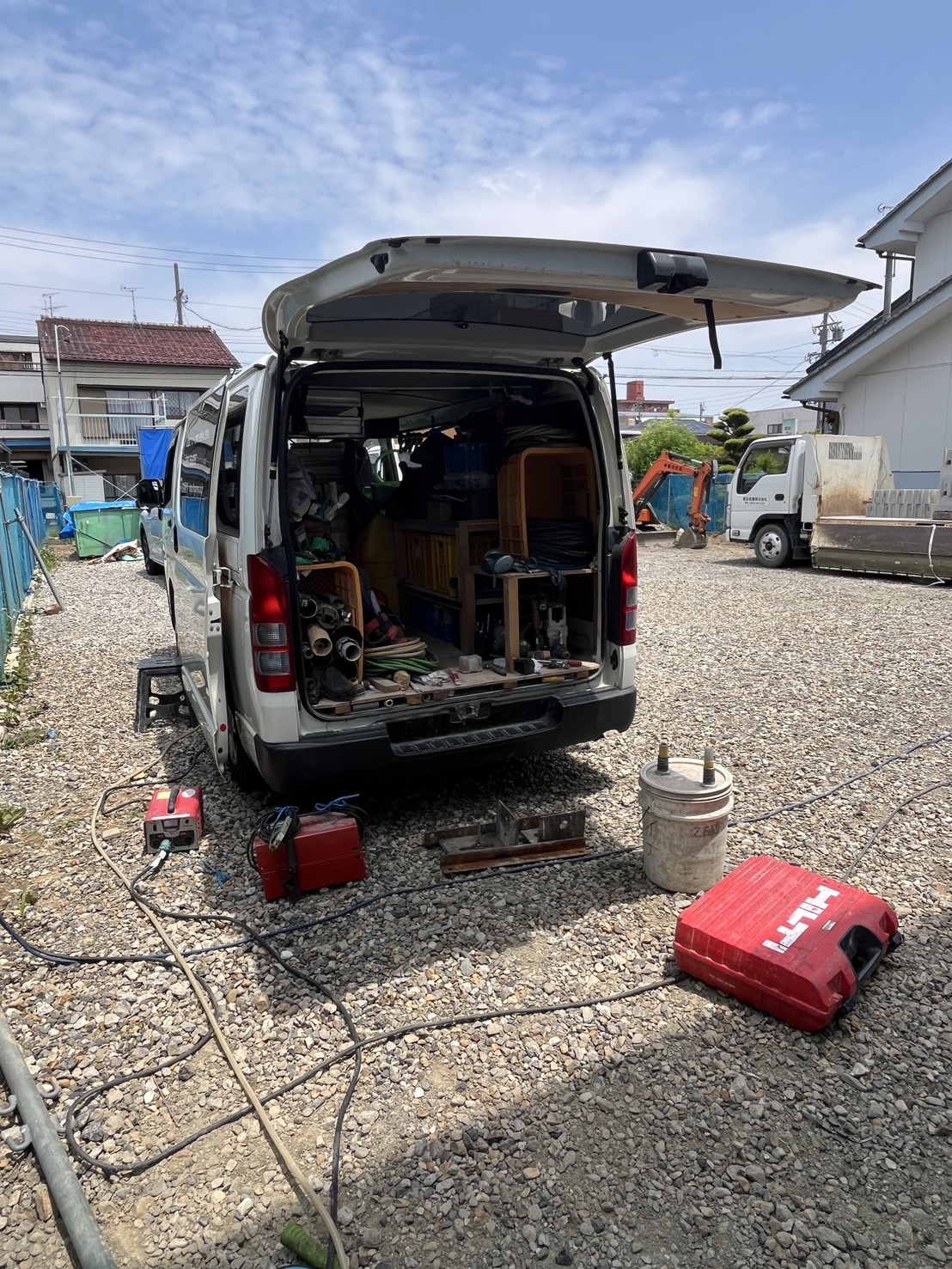 コア抜き施工完了後の様子